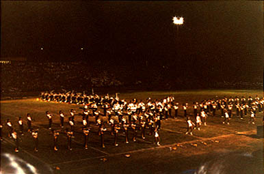 The band still on the field